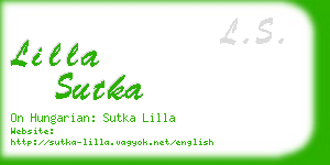 lilla sutka business card